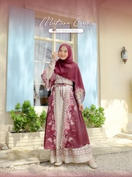 Gamis Wanita Mutiara Cosmic Set Outer By Attin Bahan Orzala Lux