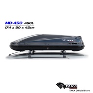 TAKA MD-450 Car Roof Box [Explorer Series] [XL Size] [Glossy Black] Cargo ROOFBOX