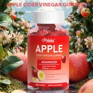 【Made in the USA】Apple Cider Vinegar Gummies 5000 mg/Serving Vitamin B9 Vitamin B12 Food Supplement 