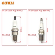 Mo OTOM DT230 Spark Plug F7RTC & K9RTPP Ignition Device For YAMAHA MT250 2 Stroke dt 250cc Motocross