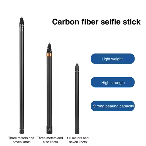 For Insta360 Invisible Selfie Stick 300CM Carbon Fiber Extended Selfie Stick For Insta360 X3 GoPro 1