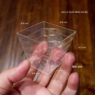 MINI JELLY CUP CH-84 CH84 SQUARE MINI/ DISSERT CUP/ JELLY CAKE/