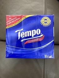Tempo 原味紙手巾 18包