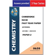 IGCSE Past Years Papers Chemistry 0620 (Paper 2 + Answers) 3 Year Series