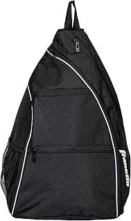 Franklin Sports Padel Bag - Men's + Women's Paddle Tennis Padel Sling Bag Backpack - Adjustable Size
