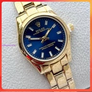 Stock baru【Datejust】 Rolex Jam tangan perempuan quartz analog women's Watches 32mm stainless steel