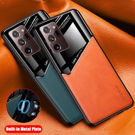 Casing OPPO A3X A3Pro A79 A60 A78 A58 A38 A18 A76 A96 A57 Glass Mirror+PU Leather Magentic Car Holde