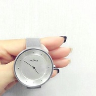 Skagen Klassik Slimline Silver Watch SKW2140 丹麥女裝薄身銀色行針手錶 時計 (with box)