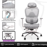 MUSSO E600 PRO Ergonomic Chair With 3D Handrail, Adjustable Headrest And Adjustable Lumbar Support