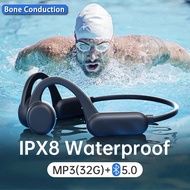 【Bestselling Product】 Swimming Ipx8 Waterproof Headphones Bone Conduction Headset 32gb Mp3 Player Wireless Bluetooth Earphones For Sport Hifi Headset