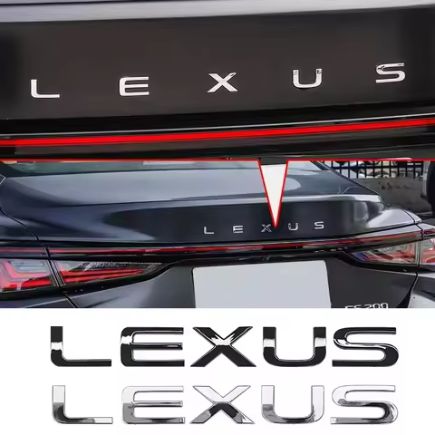 3D ABS Car Letters Rear Trunk Lexus Logo Emblem Stickers Badge For Lexus F SPORT GX460 Ct200h IS250 