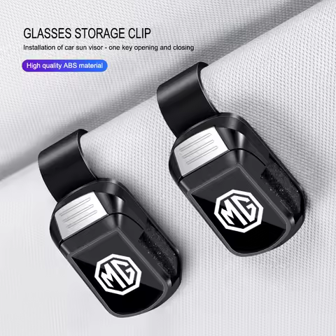 For MG HS MG4 EV Cyber X MARVEL R ZS ES5 ONE Cyberster MG3 MG5 MG7 MG6 Sun Visor Glasses Clip Holder