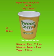 (SRDK) Paper Hot Cup 6,5 oz 180 ml Say Jasuke