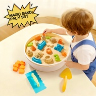 Space Kinetic Sand - Galaxy Sensory Toy with 25 Molds, Educational Gift Set for Kids 3+ Boys Girls