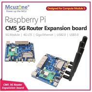 TA Raspberry Pi CM5_5G Router Expansion board,5*GIGA Ethernet, USB3.0,M.2 B-Key