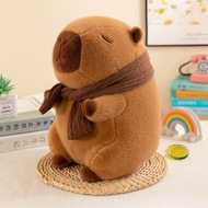 hot toys | Scarf Capybara Doll Birthday Gift Plush Toy Turtle Cute Snot Pillow.