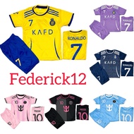 NEWEST AL NASSR KIDS FOOTBALL SHIRT SET/AL NASSR KIDS FOOTBALL SHIRT JERSEY