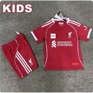 2025/26 LFC soccer home kids children jersey (full set)