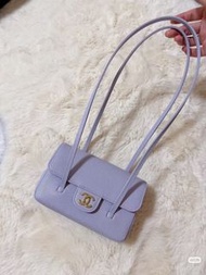 💜Chanel 26s preppy coco mini purple 紫色 香芋紫 迷你 jennie 垂蓋 17cm 手袋  vanity case