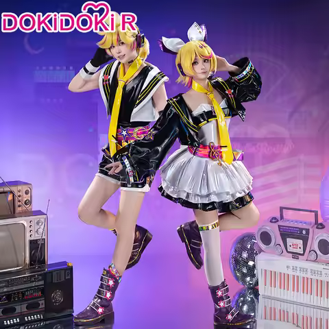Rinn Lenn Cosplay Costume DokiDoki-R Women Men Dress Suit Cute Costume Rinn Lenn Muse Dash Singer St
