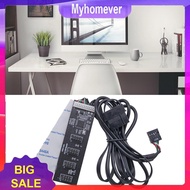 USB2.0 9pin Header USB 1 To 4 Male USB 2.0 HUB Connector Adapter 9Pin USB Header Splitter Converter 