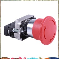 22mm NC Red Mushroom Emergency Stop Push Button Switch 600V 10A ZB2-BE102C XB2-BS542X1