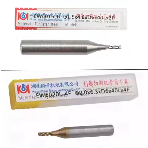1.5mm 2.0mm Original KUKAI Tungsten Steel End Milling Cutter for SEC-E9/E9z/Alpha/Beta Key Cutting M