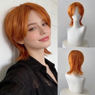 Unisex Wolf Cut Mullet Short Wig - Natural Looking Synthetic Hair Full Cap Wig for Men & Women (Real