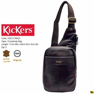 KICKERS Brand Men’s Leather Crossbody Bag ( 1KIC-S-78923 )