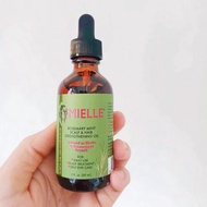 แท้จากUSA% MIELLE Rosemary Mint Scalp & Hair Strengthening Oil Growth Serum 2oz 59ml  น้ำมันบำรุงผมเ