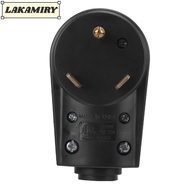 LAKAMIRY Electrical Adapter, Ergonomic Grip Handle 30A 125V RV Plug, Durable Male Plug RV