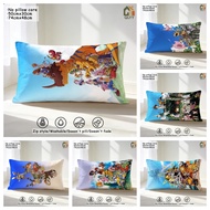 【Digimon】Pillow Cover - Breathable Polyester Cushion Case - 50x30cm/74x48cm-Polyester(No pillow core