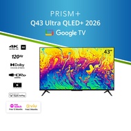 PRISM+ Q43 Ultra 2026 Q-Ultra Series QLED+ | 4K AI Google TV | 43 inch TV