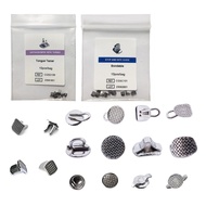 10pcs/bag stainless steel lingual button