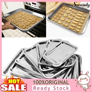 [SINI]  Stainless Steel Rectangular Grill Fish Baking Tray Pan Kitchen Supply