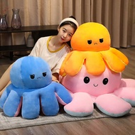 Flip Octopus Doll Flip Octopus Octopus Plush Toy Double-Sided Flip Doll Reversible Octopus