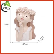 Hoa giả bình hoa cô gái cắm sẵn hoa nhiều mẫu cao 36-42cm trang trí nhà cửa cửa hàng văn phòng làm q