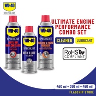 WD-40 Specialist Automotive Throttle Body, Carb & Choke Cleaner 450ml + Machine & Engine Degreaser 4