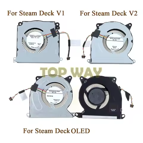 1PCS For Steam Deck V1 V2 Fan Replacement CPU Internal Cooling Fan For SteamDeck OLED Game Console R