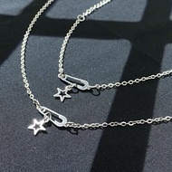 Combo dây chuyền vòng tay safety pin không ghỉ Nabe mini pin - Combo lắc tay vòng cổ safety pin chín