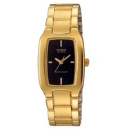 Casio นาฬิกาข้อมือผู้หญิง สีทอง / ดำ สายสแตนเลส รุ่น LTP-1165N-1CRDF