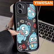 YIWESAN เคสสำหรับ Xiaomi MI Redmi A1 A2ลายการ์ตูนน่ารัก Uglyfish ซิลิโคนกันกระแทกเคสมือถือรวมทุกอย่างฝาครอบป้องกันเลนส์กล้องใหม่เคสนิ่มเรียบง่าย