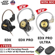 KZ EDX ULTRA/EDX PRO/EDX [1-Driver] Earphones In Ear Headphone IEM Detachable Wired for Bass Music G