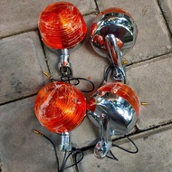LAMPU SEN RITING SEIN CB100 CB 100 S90 S 90 Z S90Z BESI IMPORT RITING CB MOTORCYCLE CROM Murah