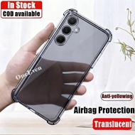 For Samsung Galaxy A25 6.5 inch SM-A256E A256B A256U A256U1 Soft Silicone Translucent Black Jelly Ca