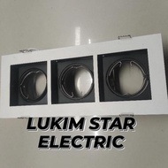 Bst Ready 3 Gang Downlight Lampshade Mr16/ 3Gang Spotlight Hood Mr16 Gu5.3