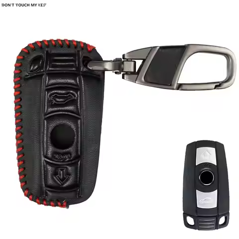 2 3 Button PU Leather Car Remote Key Fob Shell Cover Case Skin Holder Protect For BMW 1 3 5 6 7 Seri