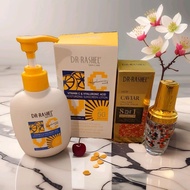 Dr Rashel Combo (Vitamin C & Hyaluronic Acid lotion 180g + 8 in 1 caviar 40g) Sunscreen