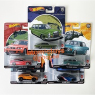 Hot Wheels '73 Volvo 142 GL, Mercedes-Benz 280 SEL, BMW M3 EK46, Auto Strasse Set of 5 Dash Q 2022