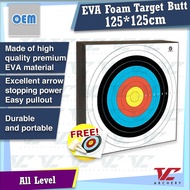 V Club Archery EVA Foam Target Butt - Size 125*125cm - Gradually Hardness - Thickness 12 / 15 / 17cm